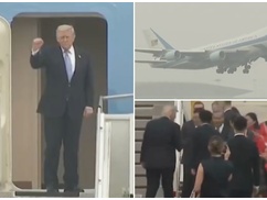 【笑】トランプ大統領、中国側から贈られた物は持ち帰らず全てゴミ箱に捨てた模様
