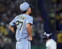 (神)伊藤将司、5回持たず8失点でKO クライマックス先発は黄色信号か
