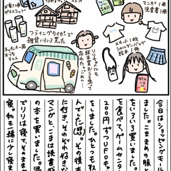 お買い物に行ったよ