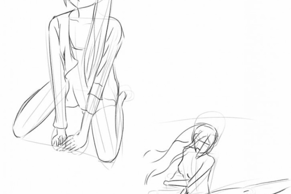 色弱でもイラストは描けるのか ポーズ