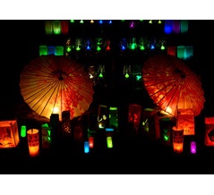 日本夜景遺産の「うおづキャンドルロード」（富山県魚津市）