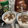 【純ココアパウダー】コーヒー＆ゼロカフェインコーラ割り(アイス編) 。［26.08.03.Mon.］