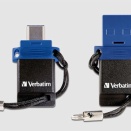 USB-C、A 両コネクターUSBメモリ『Verbatim 128GB Store 'n' Go デュアルOTG USB 3.2 Gen 1 フラッシュドライブ』