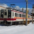 懐かしいかな　会津田島駅に到着の東武6050系