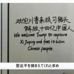 中国国内の公共スペースに衝撃の横断幕が出現「トランプよ、習近平も捕まえてくれ」！
