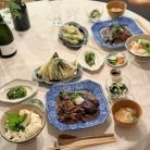 平川屋さんの豆腐丼の夜ごはん