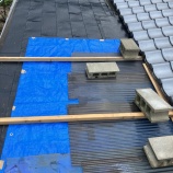 『雨漏り板金葺き替え工事』の画像