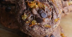 チョコおオレンジの米粉マフィン