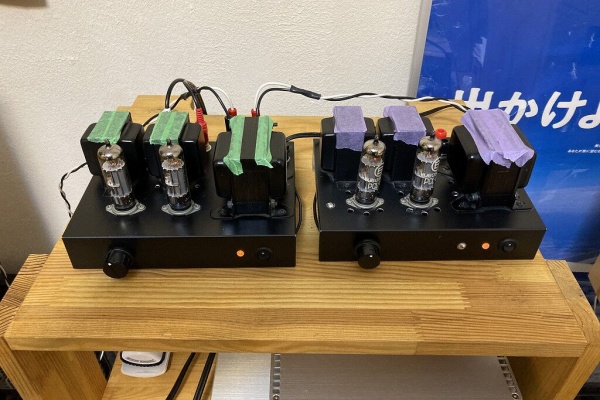 ※monkichi※春日無線 真空管アンプ PCL86 春日無線の真空管PCL86シングルアンプ？ オークション入手 最後