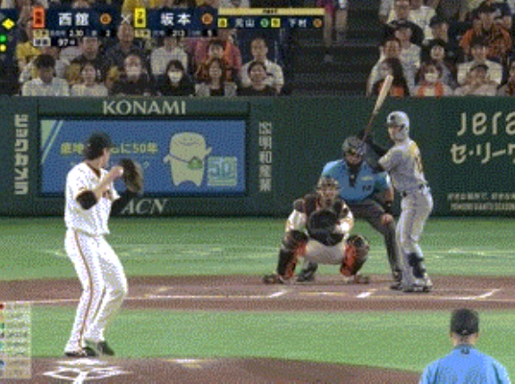 【巨人対阪神20回戦】阪神・坂本誠志郎、巨人・西舘から第6号逆転2ランホームラン！！！！！！！！！！！！！！！