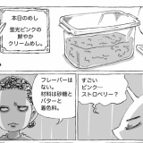 海外商店の蛍光めし。