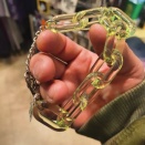 PIG'S TAILに新商品のクリアチェーンブレスレット 全7色(税込1500円)が入荷しました😊✨