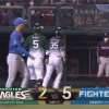 【vs.楽天】日ハム井口、辰己の犠牲フライで1点を返される