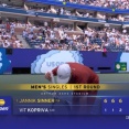 王者シナーが6-1,6-1,6-2で全米オープン初戦突破！！強すぎﾜﾛﾀ