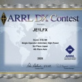 ARRL CW 結果発表
