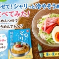 【凍らせて！シャリっと冷やそうめん】を食べてみた！冷たいめんつゆで夏のそうめんアレンジ