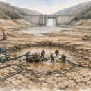 【愛知】宇連ダム　とうとう貯水率「0％」に…水道自粛呼びかけ