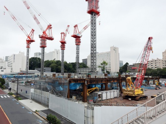地上29階「(仮称)品川駅西口地区A地区新築計画」の建設状況！SHINAGAWA GOOS(旧ホテルパシフィック東京)跡地の再開発（2026.9.13）