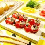 『香味たっぷり♪梅の酸味が心地いい！たっぷりささみdeミニミニ☆ミニトマトのファルシ　香味・ファルシ・お弁当料理　-Recipe No.1453-』の画像