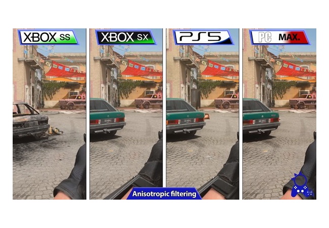 『COD MW2』の機種別グラフィック比較