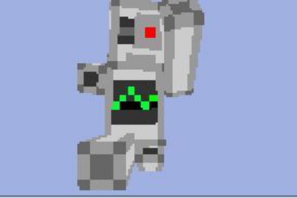 Minecraft ロボットのスキン作成中 未完成品配布 ライブドアによる国民のための中学生のブログ