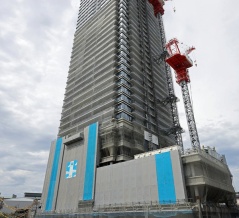 地上37階「大崎駅西口F南地区第一種市街地再開発事業」の建設状況！ラ・トゥールになると言われているすみふタワマン（2025.9.14）