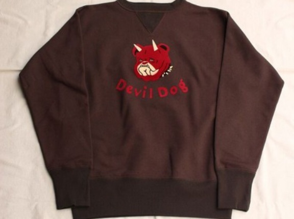 FREEWHEELERS / "Devil Dog" DOUBLE V SWEAT SHIRT