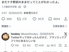 フランス人の日本人嫌悪ツイート、世界でバズり倒しパヨら歓喜の涙ｗｗｗｗ