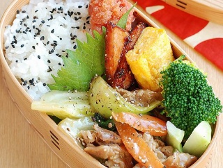 豚と青梗菜のオイスター炒め弁当【どら焼き】