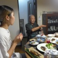 20250716竹田玉来の梁山泊池田庵にて未来まちづくりを構想し合う老若男女夕宴！