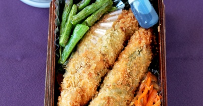 梅ささみのフライのせ海苔弁当／ライブ観てくださってありがとうございました（さんまの見分け方）