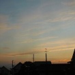 今日の夕暮れと星空