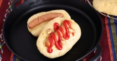 ホットケーキミックスと豆腐で、ちょっぴりカレー味ホットドッグパン☆フーディストノートにレシピ掲載のご報告