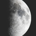 『昨夜は八十八夜！綺麗な上弦の月（月齢8.3）』の画像