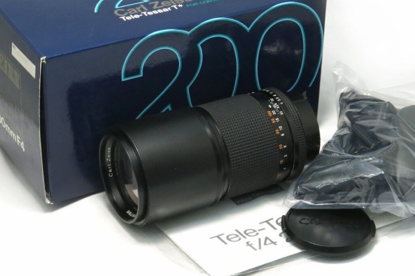 コンタックスTele-Tessar 200mm F4 Carl Zeiss Tele-Tessar T* 200mm F/4 [AE, MM] | LENS-DB.COM