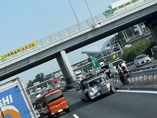 事故 東北自動車道(下り)  浦和IC付近