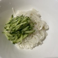 夏バテどこへやら、パンチが効いた豆板醤入りジャージャー麺👍