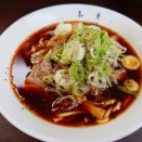 大喜大島店のアップデートした黒い醤油ラーメン