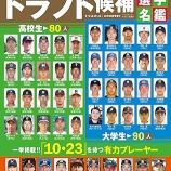 『今季NPBドラフトで複数の指名選手を出したチーム』の画像