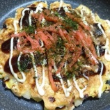 『挽肉でお好み焼きを作ってみた』の画像