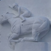 デジカメで撮影した雪まつりの大雪像