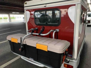 Ihdy blog : インディのサイクルキャリアにカートランクを設置してみた