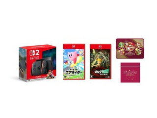 楽天ブックスで販売中！【セット商品】Nintendo Switch 2（日本語・国内専用） マリオカート ワールド セット+カービィのエアライダー+ゼルダ無双 封印戦記