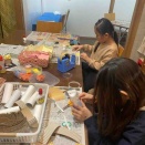 フクロウお雛様飾り　