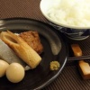 刺身でご飯←うまい 餃子でご飯←うまい シチューでご飯←うまい おでんでご飯← 	