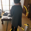 母のチュニックは、作り直しました。