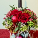 【プリザーブドフラワーアレンジ】聖夜に灯すクリスマスキャンドルアレンジ