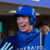 松本剛 外野手以外でやりたいポジションは「ピッチャー」子ども記者会見で答えた