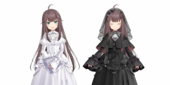 【ホロライブ】まつりのゴシックドレス新衣装お披露目、実況感想まとめ『これは清楚』『白バージョン、ウェディングドレスじゃん…』『ローゼンメイデンにいそう』