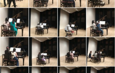 『振り返り(,,・д・) 連弾コンサート♪』の画像